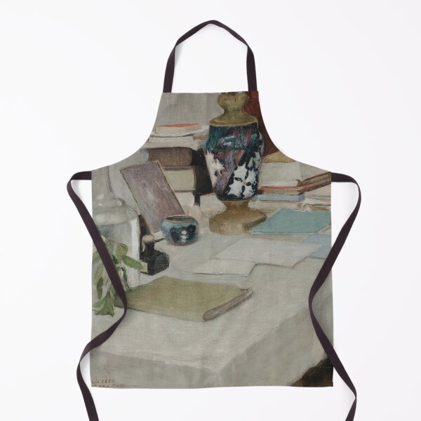 Item preview, Vintage Office Desk Still Life Oil Painting | P447 designed and sold by Piccolo Fiore Prints.