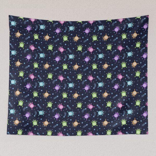 Item preview, Happy Frogs in Outer Space designed and sold by dragonstarart.