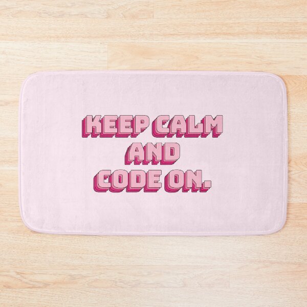 Item preview, Keep Calm and Code On. designed and sold by QuoteQuest.