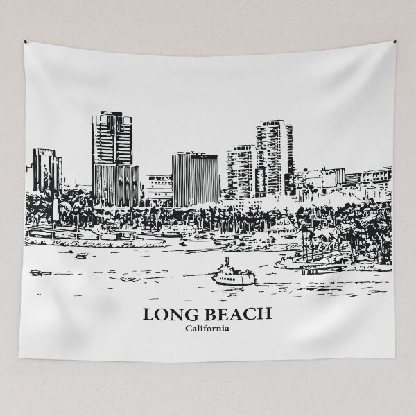 Item preview, Long Beach - California designed and sold by Lakeric Cityscapes.
