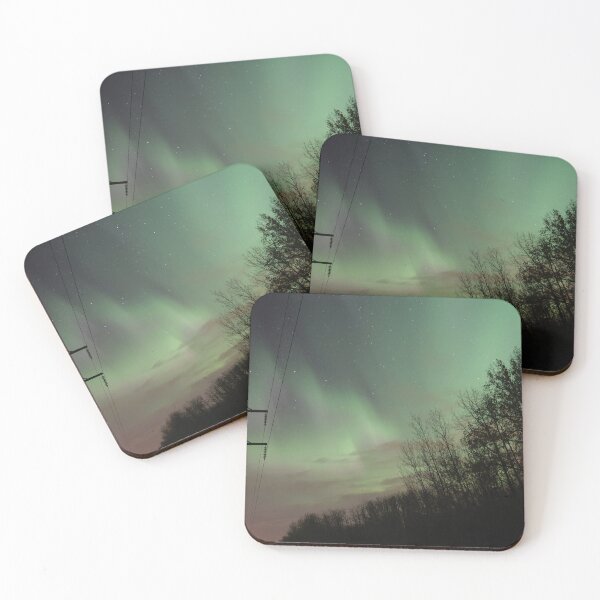Item preview, Northern Lights Powerline Rural Alberta designed and sold by ColdCreekCanvas.