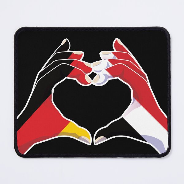 Item preview, Yemen Yemeni Germany German Love Heart Peace designed and sold by FlagX.