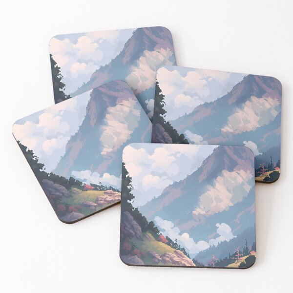 Item preview, Pixel art Mountain- Retro art designed and sold by octoboobs.