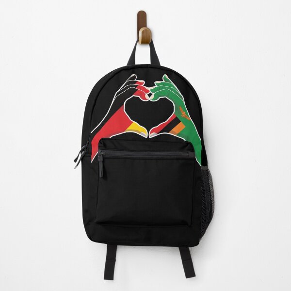 Item preview, Zambia Zambian Germany German Love Heart Peace designed and sold by FlagX.