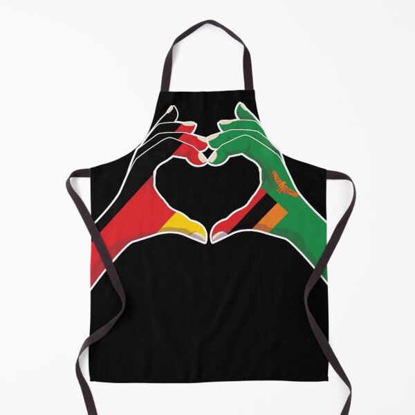 Item preview, Zambia Zambian Germany German Love Heart Peace designed and sold by FlagX.