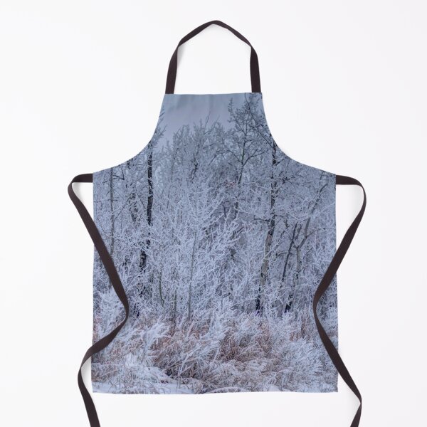 Item preview, Snow Ice Crystal Treeline Rural Alberta designed and sold by ColdCreekCanvas.