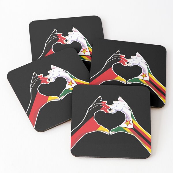 Item preview, Zimbabwe Zimbabwean Germany German Love Heart Peace designed and sold by FlagX.