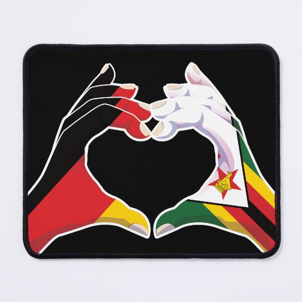 Item preview, Zimbabwe Zimbabwean Germany German Love Heart Peace designed and sold by FlagX.