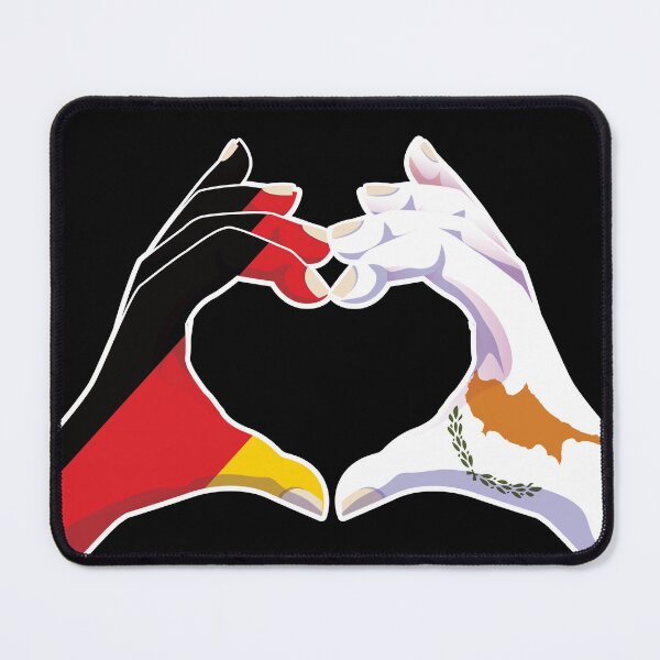 Item preview, Cyprus Cypriot Germany German Love Heart Peace designed and sold by FlagX.