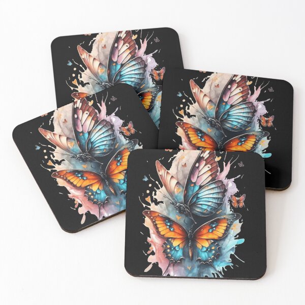 Item preview, Pastel Transience: Butterflies in Splattered Paint designed and sold by Elpico11.