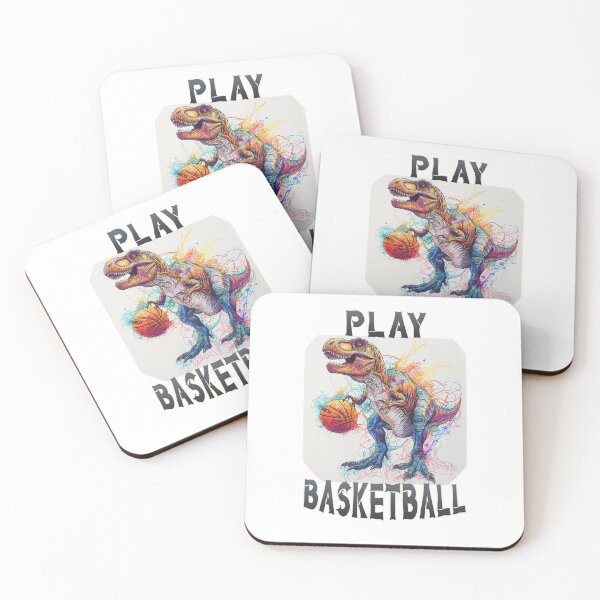Item preview, Sport Dinosaur Playing Basketball designed and sold by DinoAndOther.