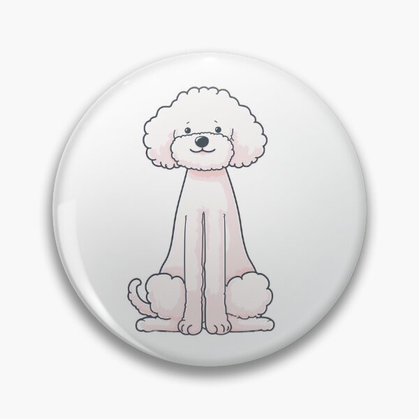 Item preview, Calm Seated White Poodle designed and sold by hanappong.