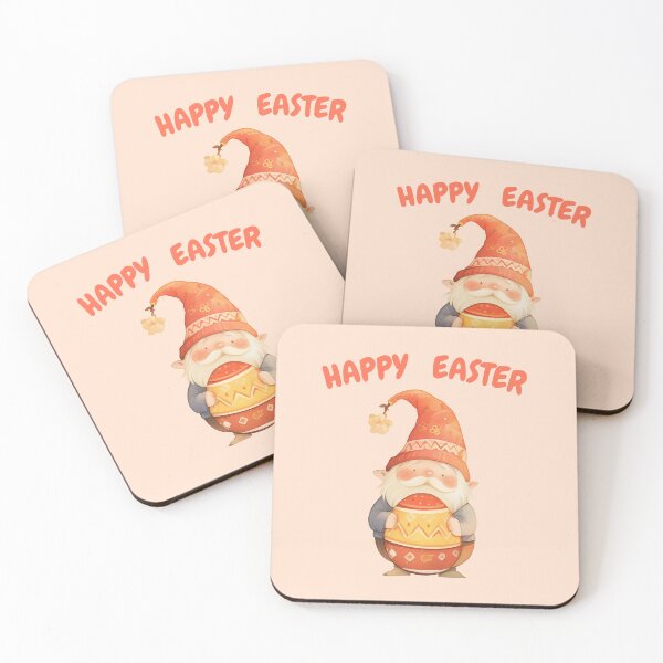 Item preview, Festive Red Gnome Easter, Red Gnome Holding Easter Egg designed and sold by Frezcola.