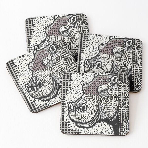 Item preview, Hippo in Halftone Print - dePace' designed and sold by mrpropcake.