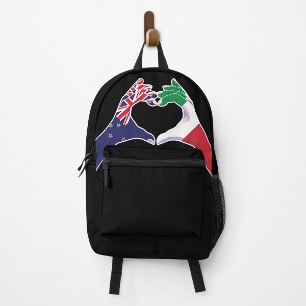 Artikelvorschau, Italien Italienisch Neuseeland Liebe Herz Frieden entworfen und verkauft von FlagX.