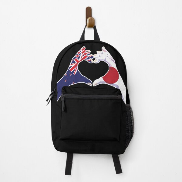 Item preview, Japan Japanese New Zealand Love Heart Peace designed and sold by FlagX.