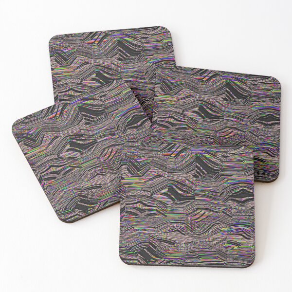 Item preview, Black Stripes on Intense Voronoi Rainbow designed and sold by TheRulerofEarth.