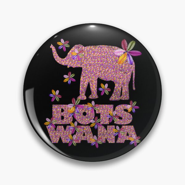 Item preview, Flowery Painted Botswana Elephant designed and sold by articlave.