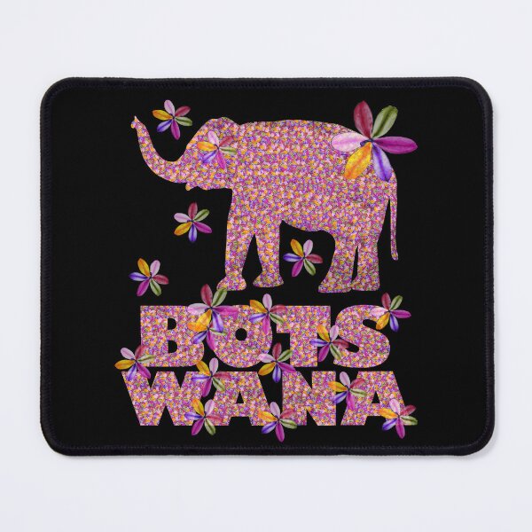 Item preview, Flowery Painted Botswana Elephant designed and sold by articlave.