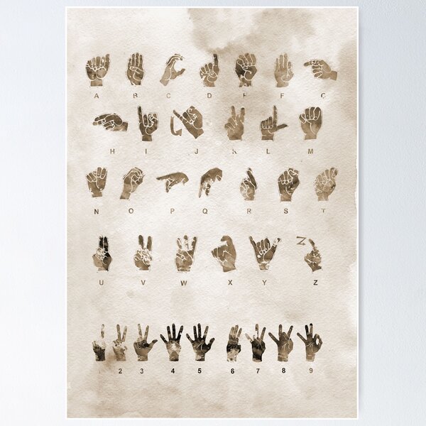 👐🎶 Sign Language Alphabet Poster: A Visual Symphony