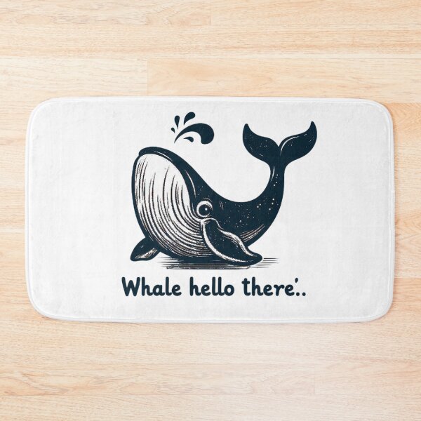 Item preview, "Whale Hello There!" - A Playful Encounter designed and sold by Graffiti-Space.