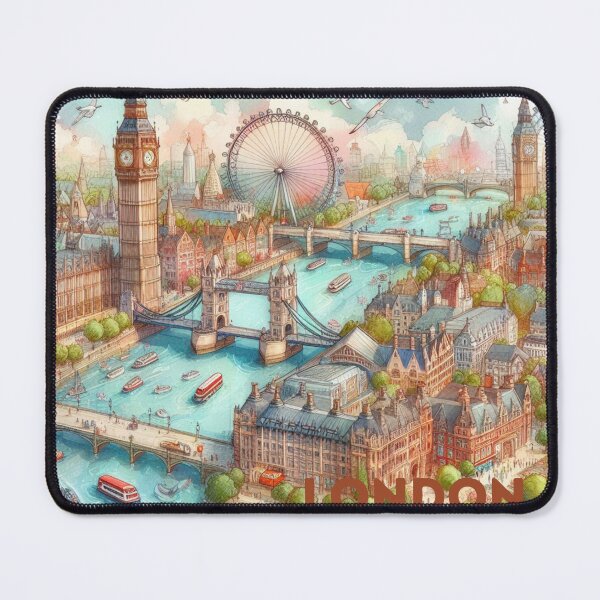 Item preview, London - Illustrated map designed and sold by Dominika Farkašová.