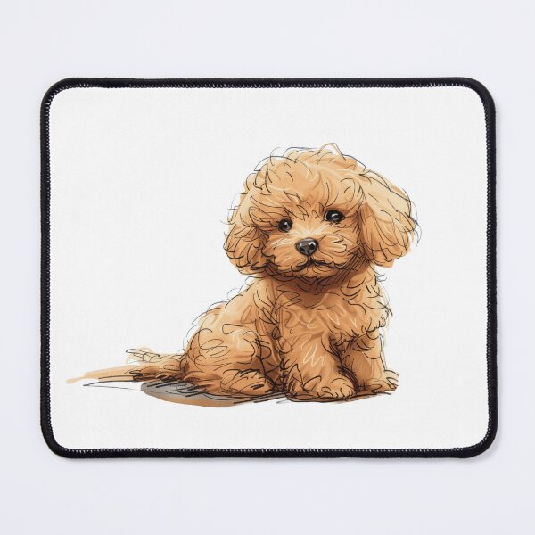 Item preview, Adorable Seated Baby Toy Poodle designed and sold by hanappong.