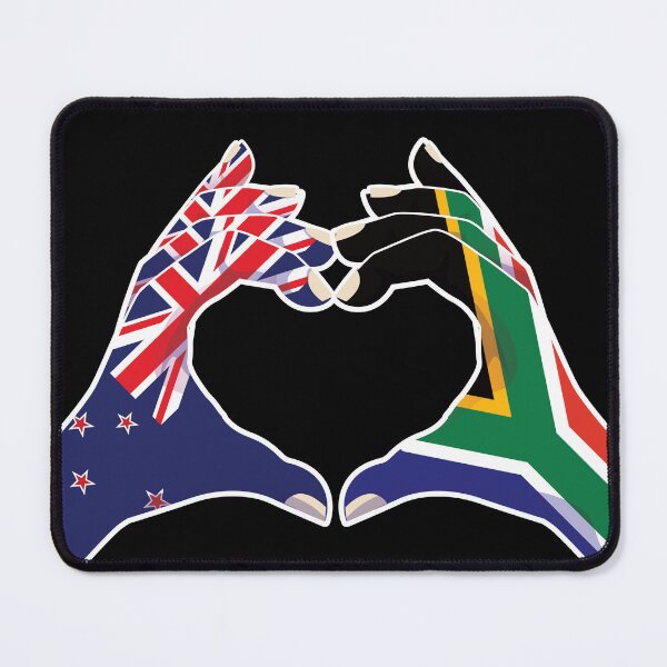 Item preview, South Africa South African New Zealand Love Heart Peace designed and sold by FlagX.
