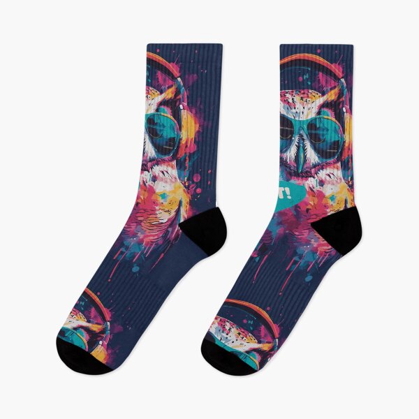 Item preview, "Groovy Owl Beats" - Hipster Owl with Headphones Graphic Tee designed and sold by Sir Meow Meow.