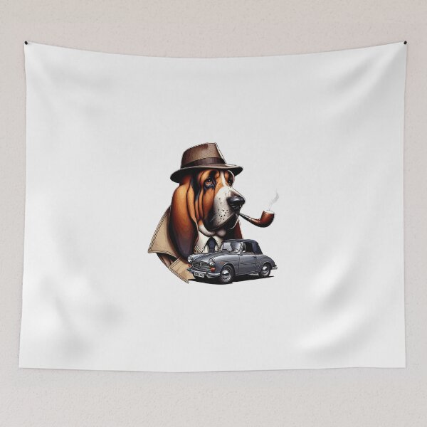 Item preview, Vintage Detective Hound designed and sold by RetroPop23.