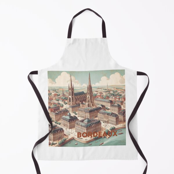 Item preview, Bordeaux - Illustrated map designed and sold by Dominika Farkašová.