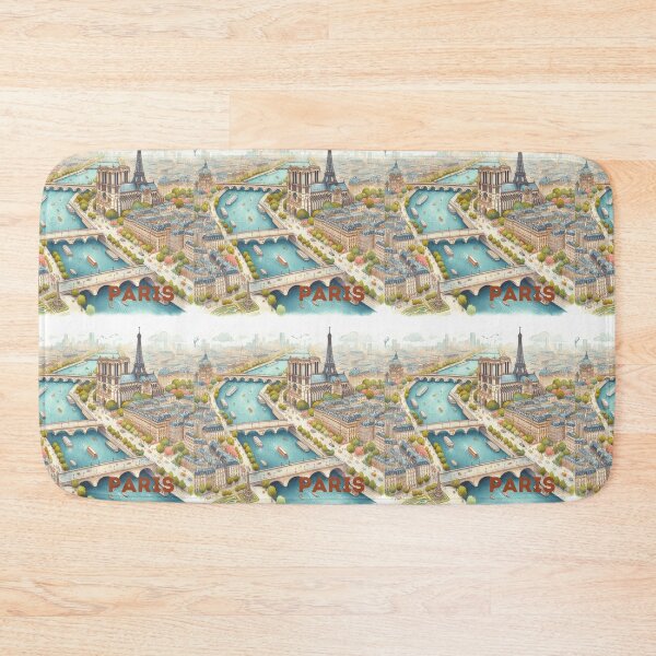 Item preview, Paris - Illustrated map designed and sold by Dominika Farkašová.