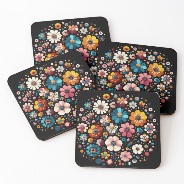 Item preview, Abstract Colourful Spring Flowers designed and sold by Gaborai.