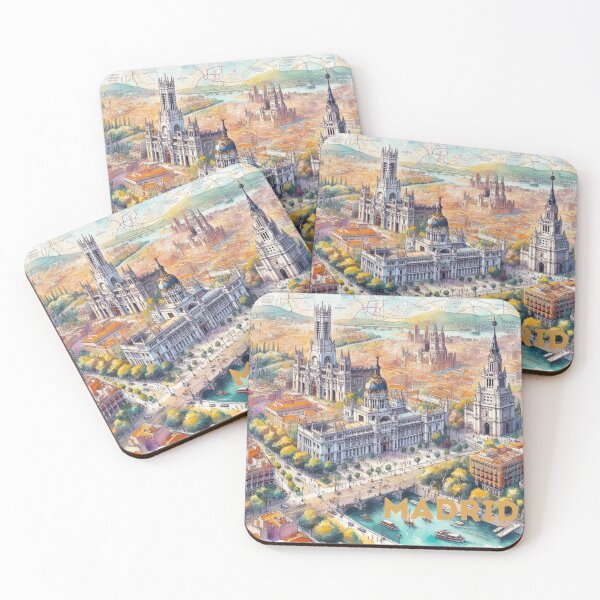Item preview, Madrid - Illustrated map designed and sold by Dominika Farkašová.