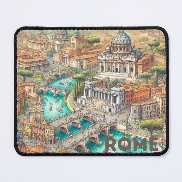 Item preview, Rome - Illustrated map designed and sold by Dominika Farkašová.