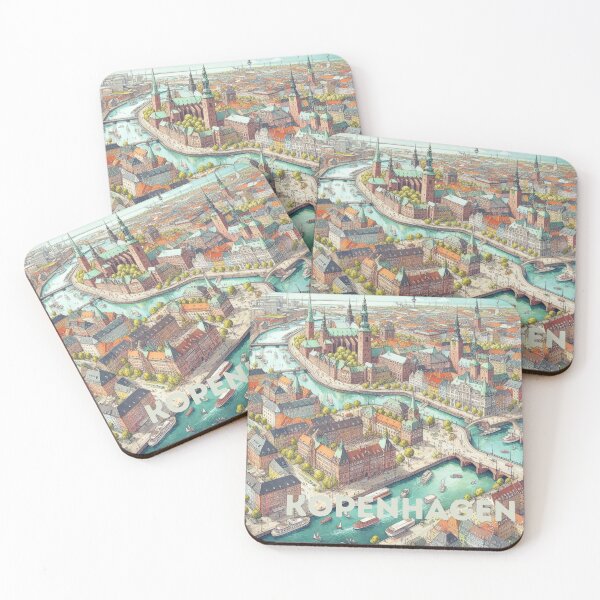 Item preview, Kopenhagen - Illustrated map designed and sold by Dominika Farkašová.
