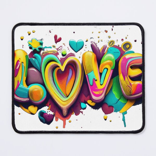 Item preview, Vibrant Love: Graffiti-style Typography designed and sold by Elpico11.