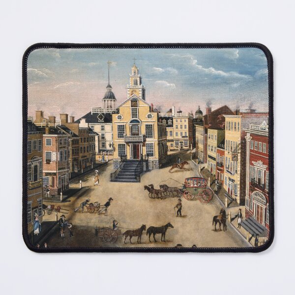 Item preview, Oldest Cities - Boston Massachusetts - Vintage Americana Art designed and sold by CulturalCurios.