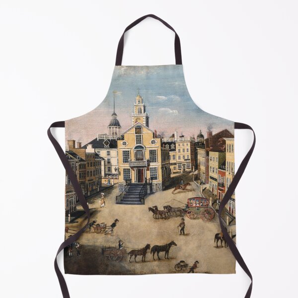 Item preview, Oldest Cities - Boston Massachusetts - Vintage Americana Art designed and sold by CulturalCurios.