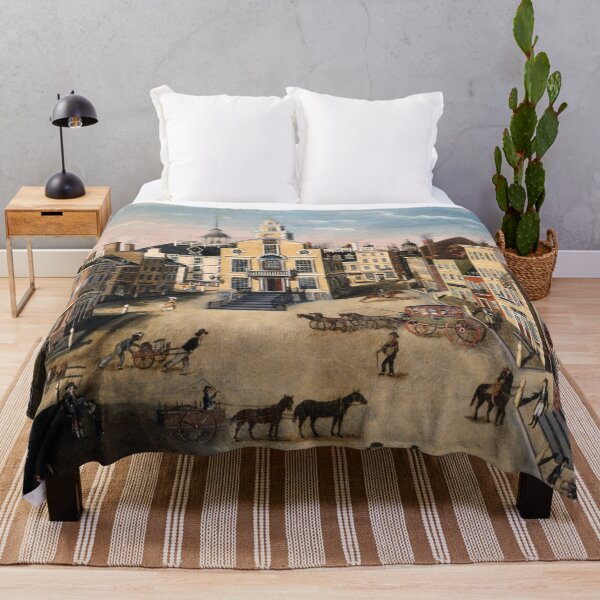 Item preview, Oldest Cities - Boston Massachusetts - Vintage Americana Art designed and sold by CulturalCurios.