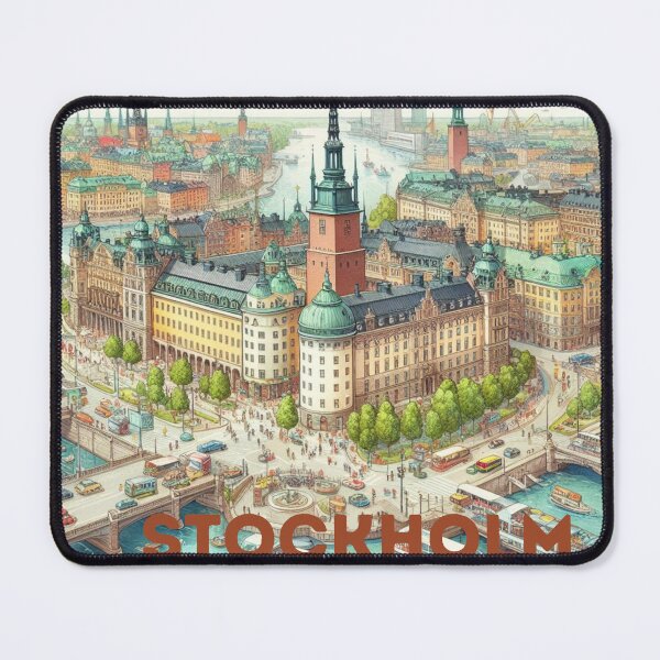 Item preview, Stockholm - Illustrated map designed and sold by Dominika Farkašová.
