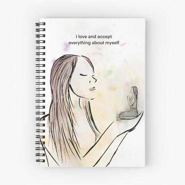 Item preview, Affirmation, self acceptance, spiritual art designed and sold by Treasuredreams.