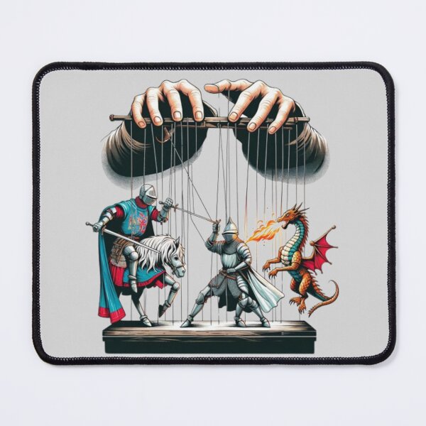 Item preview, Knight and dragon puppet show designed and sold by Chaput Store.