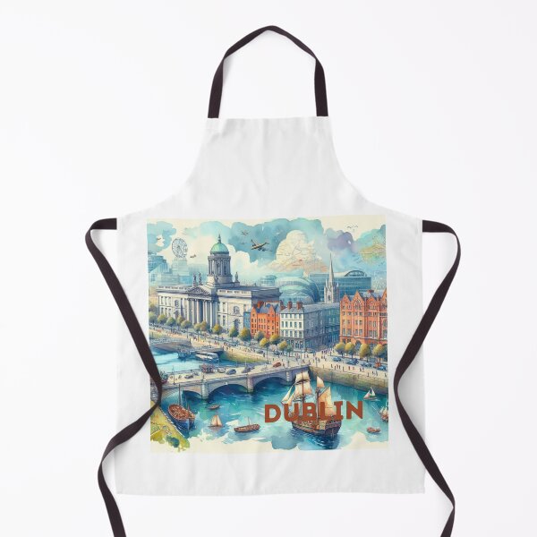 Item preview, Dublin - Illustrated map designed and sold by Dominika Farkašová.