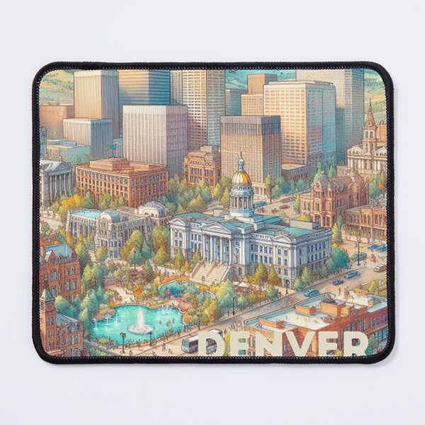 Item preview, Denver - Illustrated map designed and sold by Dominika Farkašová.