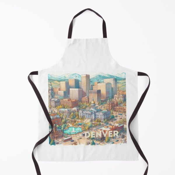 Item preview, Denver - Illustrated map designed and sold by Dominika Farkašová.