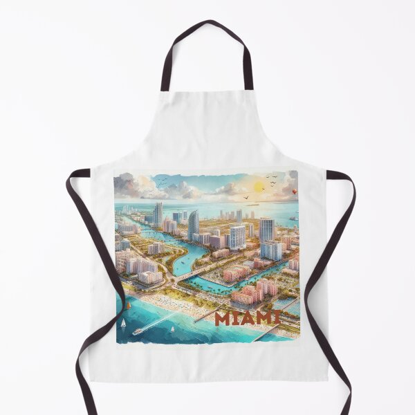 Item preview, Miami - Illustrated map designed and sold by Dominika Farkašová.