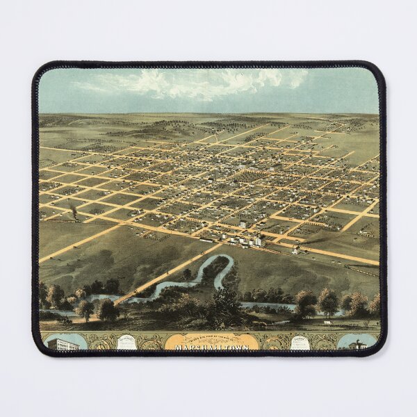 Item preview, Marshalltown, Iowa (1868) designed and sold by allhistory.