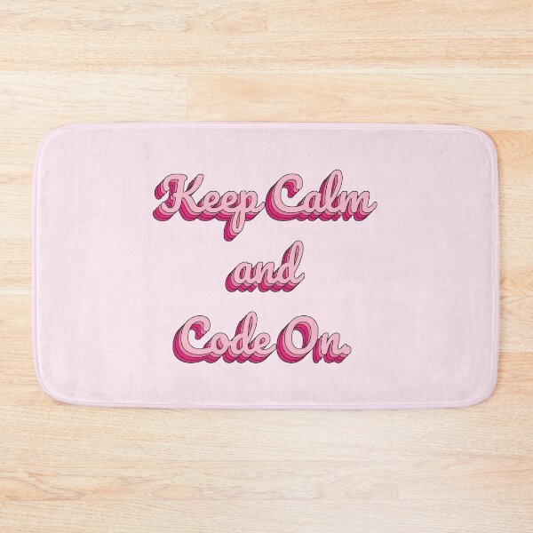 Item preview, Keep Calm and Code On. designed and sold by QuoteQuest.