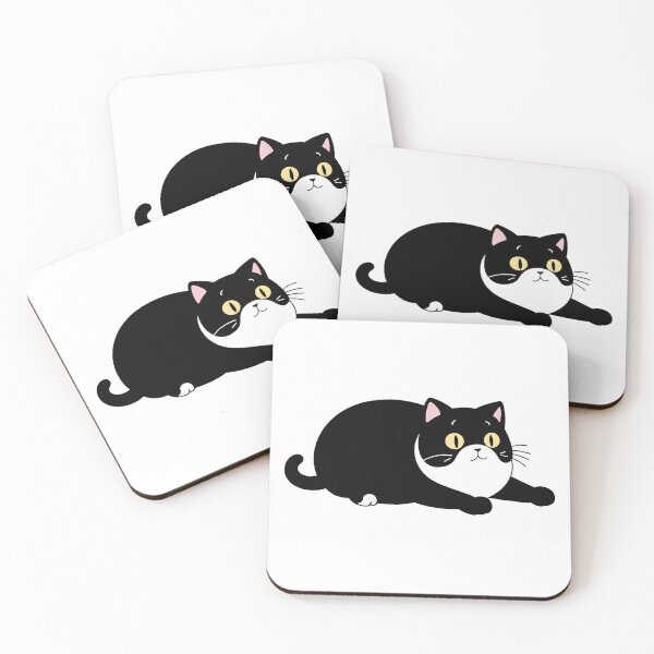 Item preview, Cute Black and White Cat Loaf designed and sold by vaporworld.